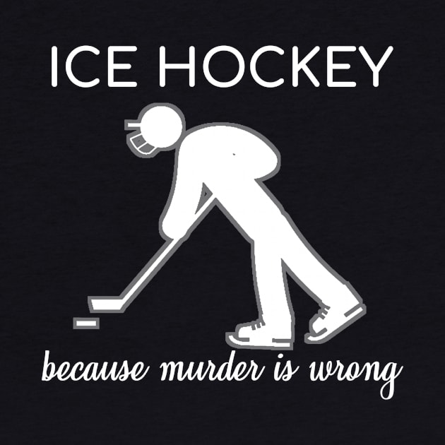 Ice Hockey Player Sarcasm Ironic Ice Skating Gift by bigD